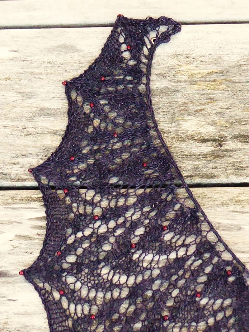 Strickdesign - Tuch von farbenprächtig