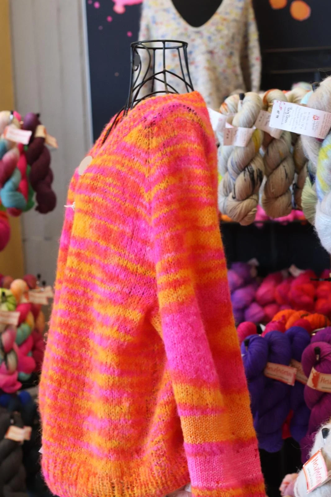 Strickjacke aus Garn von Herzfasern