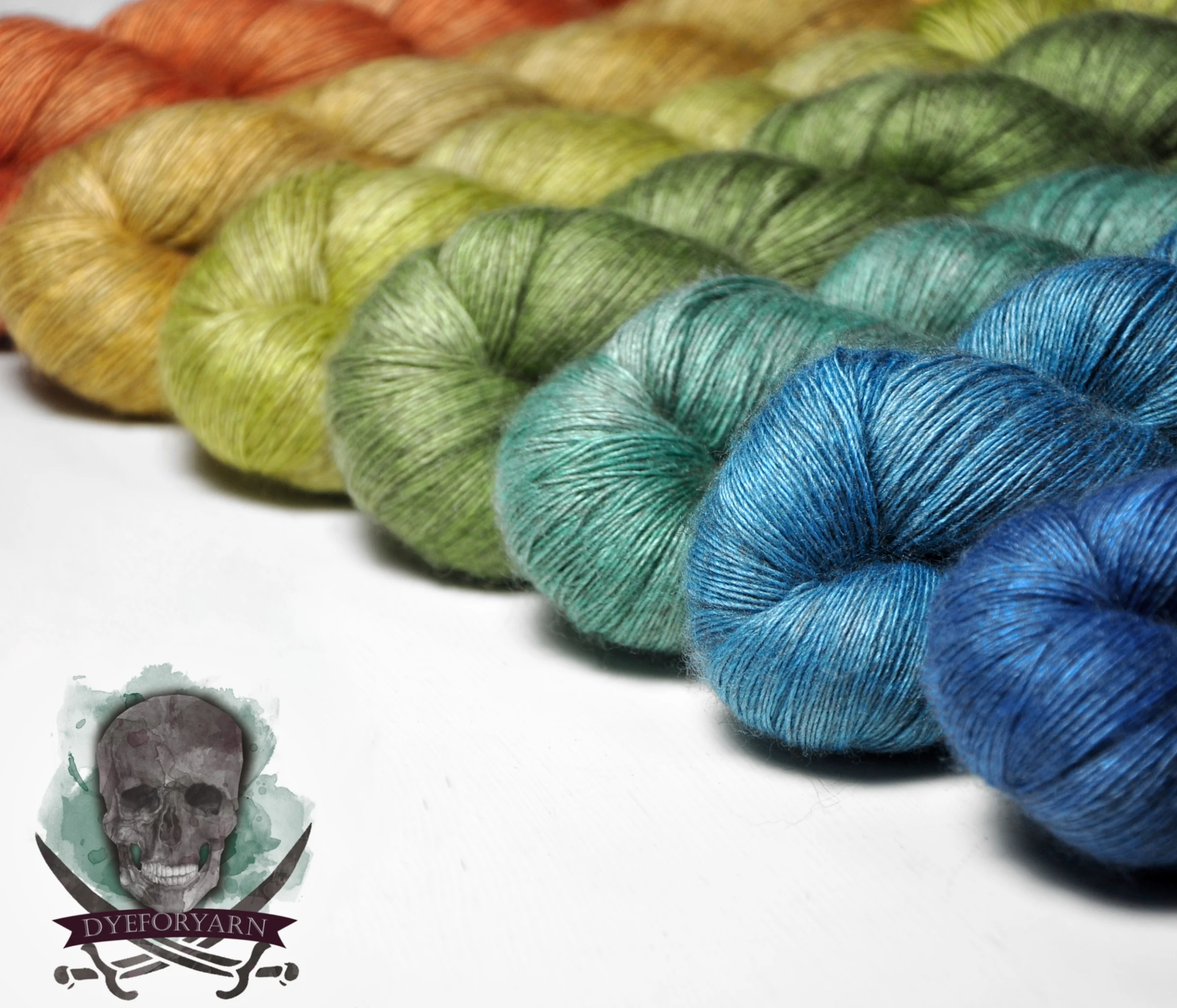 Farbverlauf der Garne von DyeForYarn